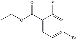 4-BROMO-2-FLUOROBENZOIC ACID ETHYL ESTER Struktur