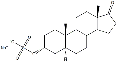 5ALPHA-Androstan-3ALPHA-ol-17-one sulfate sodium salt Struktur