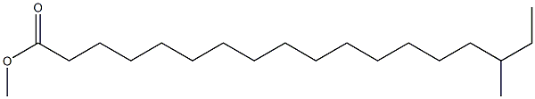 16-Methyloctadecanoic acid methyl ester Struktur