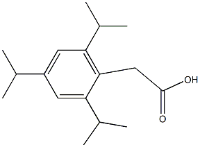 2,4,6-TRIISOPROPYLBNZENEACETIC ACID Struktur