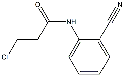 3-CHLORO-N-(2-CYANOPHENYL)PROPANAMIDE Struktur