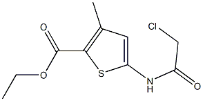 ETHYL 5-[(CHLOROACETYL)AMINO]-3-METHYLTHIOPHENE-2-CARBOXYLATE Struktur