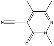 2,5,6-TRIMETHYL-3-OXO-2,3-DIHYDROPYRIDAZINE-4-CARBONITRILE Struktur