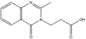 3-(2-METHYL-4-OXOQUINAZOLIN-3(4H)-YL)PROPANOIC ACID Struktur