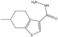 6-METHYL-4,5,6,7-TETRAHYDRO-1-BENZOTHIOPHENE-3-CARBOHYDRAZIDE Struktur