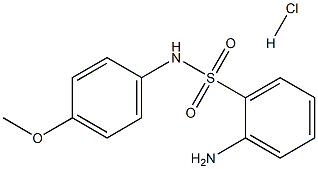 2-AMINO-N-(4-METHOXYPHENYL)BENZENESULFONAMIDE HYDROCHLORIDE Struktur