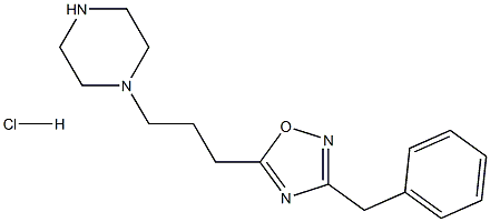 1-[3-(3-BENZYL-1,2,4-OXADIAZOL-5-YL)PROPYL]PIPERAZINE HYDROCHLORIDE Struktur