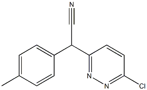 6-CHLORO-ALPHA-(4-METHYLPHENYL)-3-PYRIDAZINEACETONITRILE Struktur