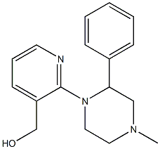 1-(3-METHYLOL-PYRIDYL-2-)-2-PHENYL-4-METHYL PIPERAZINE Struktur