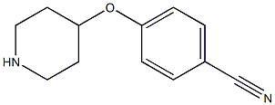 4-(4-PIPERIDINYLOXY)BENZONITRILE Struktur