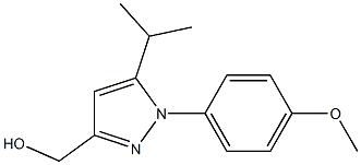 3-HYDROXYMETHYL-5-ISOPROPYL-N-(4-METHOXY PHENYL)-PYRAZOLE Struktur