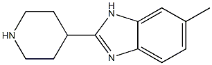 6-METHYL-2-PIPERIDIN-4-YL-1H-BENZIMIDAZOLE Struktur