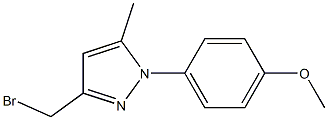 3-BROMOMETHYL-5-METHYL-N-(4-METHOXY PHENYL)-PYRAZOLE Struktur