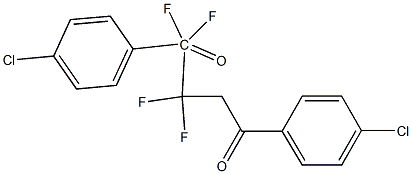 1,4-BIS(4-CHLORPHENYL)-1,1,2,2-TETRAFLUOROBUTANE-1,4-DIONE Struktur