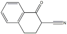 1-OXO-1,2,3,4-TETRAHYDRO-NAPHTHALENE-2-CARBONITRILE Struktur