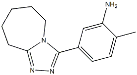 2-METHYL-5-(6,7,8,9-TETRAHYDRO-5H-[1,2,4]TRIAZOLO[4,3-A]AZEPIN-3-YL)ANILINE Struktur