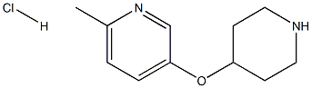 6-METHYL-3-PYRIDINYL 4-PIPERIDINYL ETHERHYDROCHLORIDE Struktur