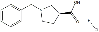 (S)-1-Benzyl-pyrrolidine-3-carboxylic acid HCl Struktur