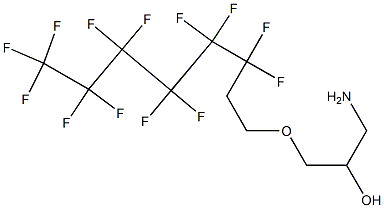 1-Amino-3-(3,3,4,4,5,5,6,6,7,7,8,8,8-tridecafluoro-octyloxy)-propan-2-ol Struktur