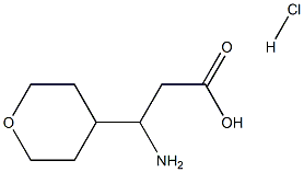 3-Amino-3-(tetrahydro-pyran-4-yl)-propionic acid HCl Struktur