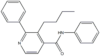 3-BUTYL-2,N-DIPHENYL-ISONICOTINAMIDE Struktur