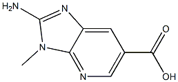 2-AMINO-3-METHYL-3H-IMIDAZO[4,5-B]PYRIDINE-6-CARBOXYLIC ACID Struktur