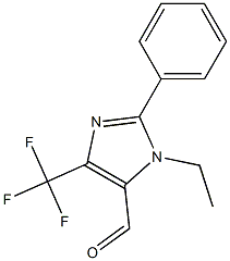 3-ETHYL-2-PHENYL-5-TRIFLUOROMETHYL-3H-IMIDAZOLE-4-CARBALDEHYDE Struktur