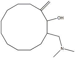 2-DIMETHYLAMINOMETHYL-12-METHYLENECYCLODODECANOL Struktur