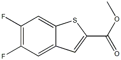 5,6-DIFLUORO-BENZO[B]THIOPHENE-2-CARBOXYLIC ACID METHYL ESTER Struktur