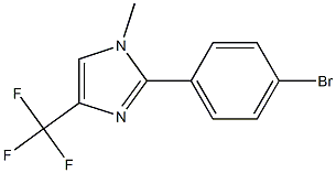 2-(4-BROMO-PHENYL)-1-METHYL-4-TRIFLUOROMETHYL-1H-IMIDAZOLE Struktur