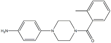 1-(2-METHYL BENZOYL)-4-(4-AMINOPHENYL ) PIPERAZINE Struktur