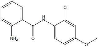 2-AMINO, N-(2-CHLORO,4-METHOXY PHENYL )BENZAMIDE Struktur