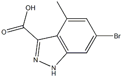 6-BROMO-4-METHYLINDAZOLE-3-CARBOXYLIC ACID Struktur