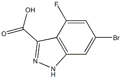 6-BROMO-4-FLUORO-INDAZOLE-3-CARBOXYLIC ACID Struktur