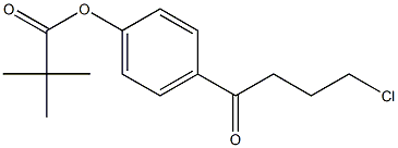 METHYL 4-(4-CHLORO-1-OXOBUTYL)-ALPHA,ALPHA-DIMETHYLPHENYL ACETATE Struktur