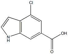 4-CHLOROINDOLE-6-CARBOXYLIC ACID Struktur