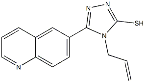 4-ALLYL-5-(QUINOLIN-6-YL)-1,2,4-TRIAZOLE-3-THIOL Struktur