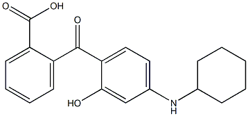 2-(4-(CYCLOHEXYLAMINO)-2-HYDROXYBENZOYL)BENZOIC ACID Struktur