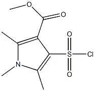 METHYL 4-CHLOROSULFONYL-1,2,5-TRIMETHYLPYRROLE-3-CARBOXYLATE Struktur