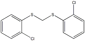 BIS(2-CHLOROPHENYLTHIO) METHANE Struktur