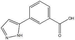 3-(1h-pyrazol-5-yl)benzoic acid Struktur