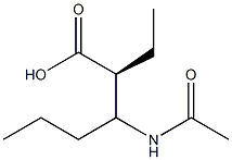 (2S)-3-(Acetylamino)-2-Ethylhexanoic Acid Struktur