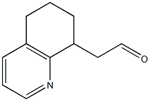 5,6,7,8-Tetrahydroquinolin-8-ylacetaldehyde Struktur