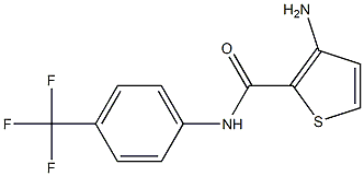 3-AMINO-N-(4-(TRIFLUOROMETHYL)PHENYL)THIOPHENE-2-CARBOXAMIDE Struktur