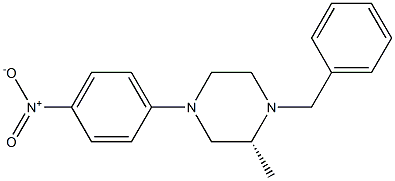 (R)-1-BENZYL-2-METHYL-4-(4-NITROPHENYL)PIPERAZINE Struktur