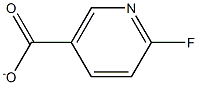 2-FLUOROPYRIDINE-5-CARBOXYLATE Struktur