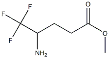 METHYL4-AMINO-5,5,5-TRIFLUOROPENTANOATE Struktur