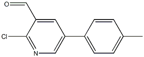 2-chloro-5-p-tolylpyridine-3-carbaldehyde Struktur