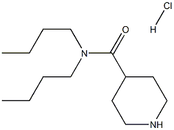 N,N-DIBUTYL-4-PIPERIDINECARBOXAMIDE HYDROCHLORIDE Struktur