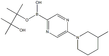 5-(3-METHYLPIPERIDIN-1-YL)PYRAZINE-2-BORONIC ACID PINACOL ESTER Struktur